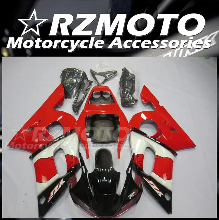 

4Gifts New ABS Motorcycle Fairings Kit Fit For YAMAHA YZF- R6 1998 1999 2000 2001 2002 98 99 00 01 02 Bodywork Set Red Black