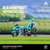 TimeMicro&MoreArt 1:64 Blue anime beauty motorcycle doll resin set 1