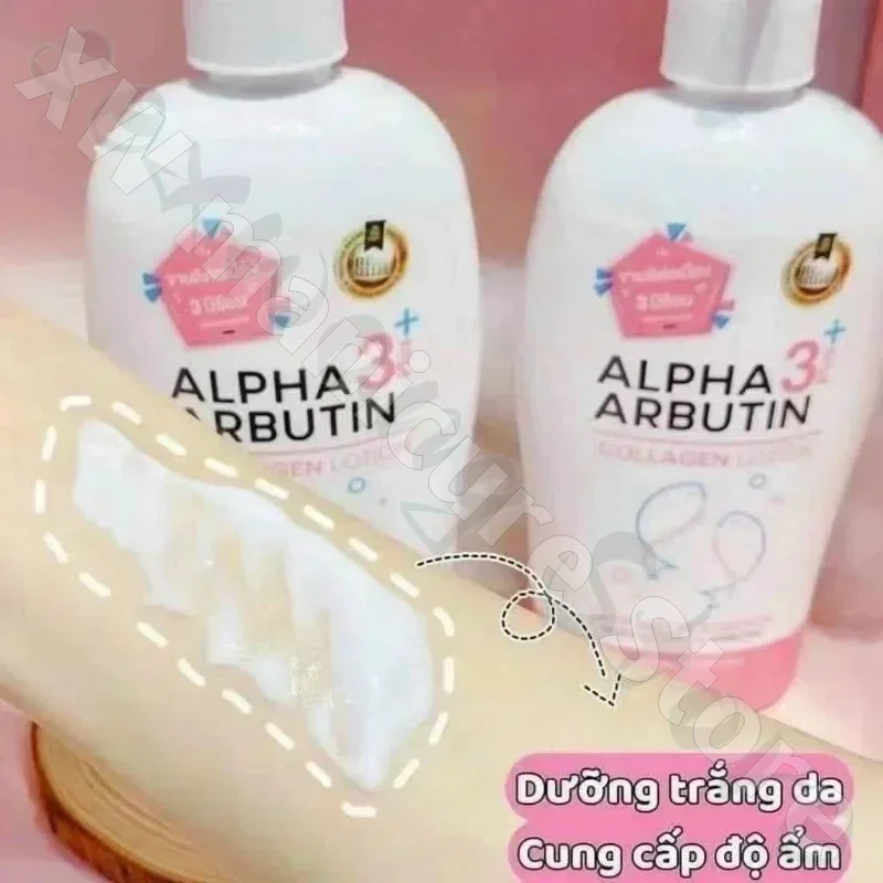 Sua Duong The Kích Trang Alpha Arbutin 500ml Body Lotion Moisturizes Improves Fine Lines Dryness and Brightens Skin Tone 3