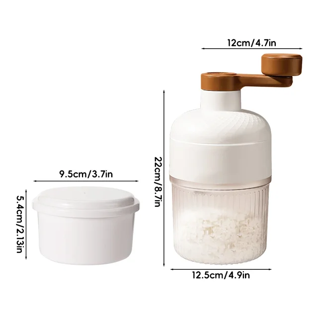Shaved Ice Machine Mini Ice Crusher Hand Operated Shaved Ice Milkshake Maker Household Portable Small Hail Machine Kitchen Tool 6