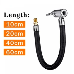 Car Tire Air Inflator Hose Inflatable Pump Extension Tube Adapter Twist Tyre Air Connection Locking Air Chuck Auto Motorcycle