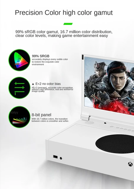 Vente G-STORY Moniteur de Jeu Portable de 12,5 Pouces avec HDR et  Résolution 4K, Écran IPS pour Xbox Series S avec Son Stéréo 3D, 2 Ports  HDMI pour Casques, Télécommande, Prise en