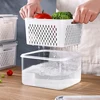 Fruit Storage Containers for Fridge with Removable Colander, Airtight Food Storage Container, Dishwasher Safe Produce Saver 3