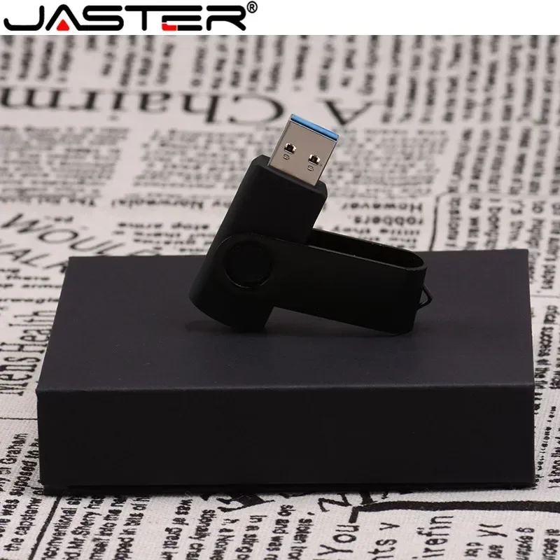 JASTER USB Flash Drive 8GB-64GB Free Custom LOGO Swivel OTG With Box USB 2.0 Business Gift usb flash drive flash drive