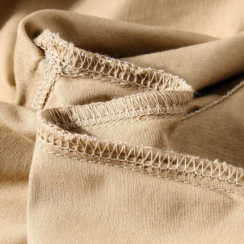 New Men'S Summer Slim Style Quick Drying And Comfortable Pure Cotton Workwear Shorts Youth Casual Loose Sports 5-Point Pants