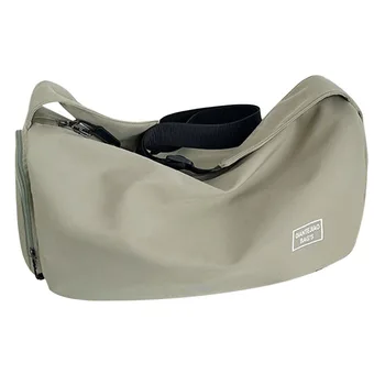 Solid Color Multifunctional Dry Wet Separation Gym Bag - Portable with Adjustable Strap 1