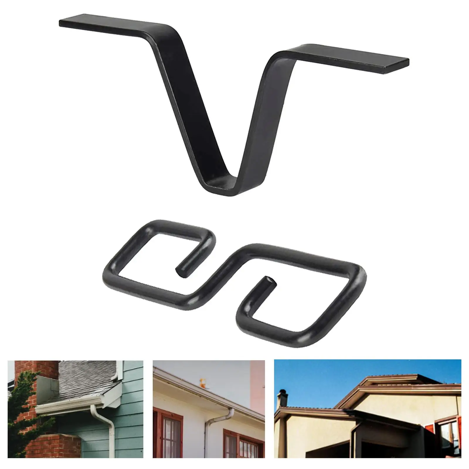 Rain Chains Adapter Chain Hook Replacement Downspout for Gutters V Shaped