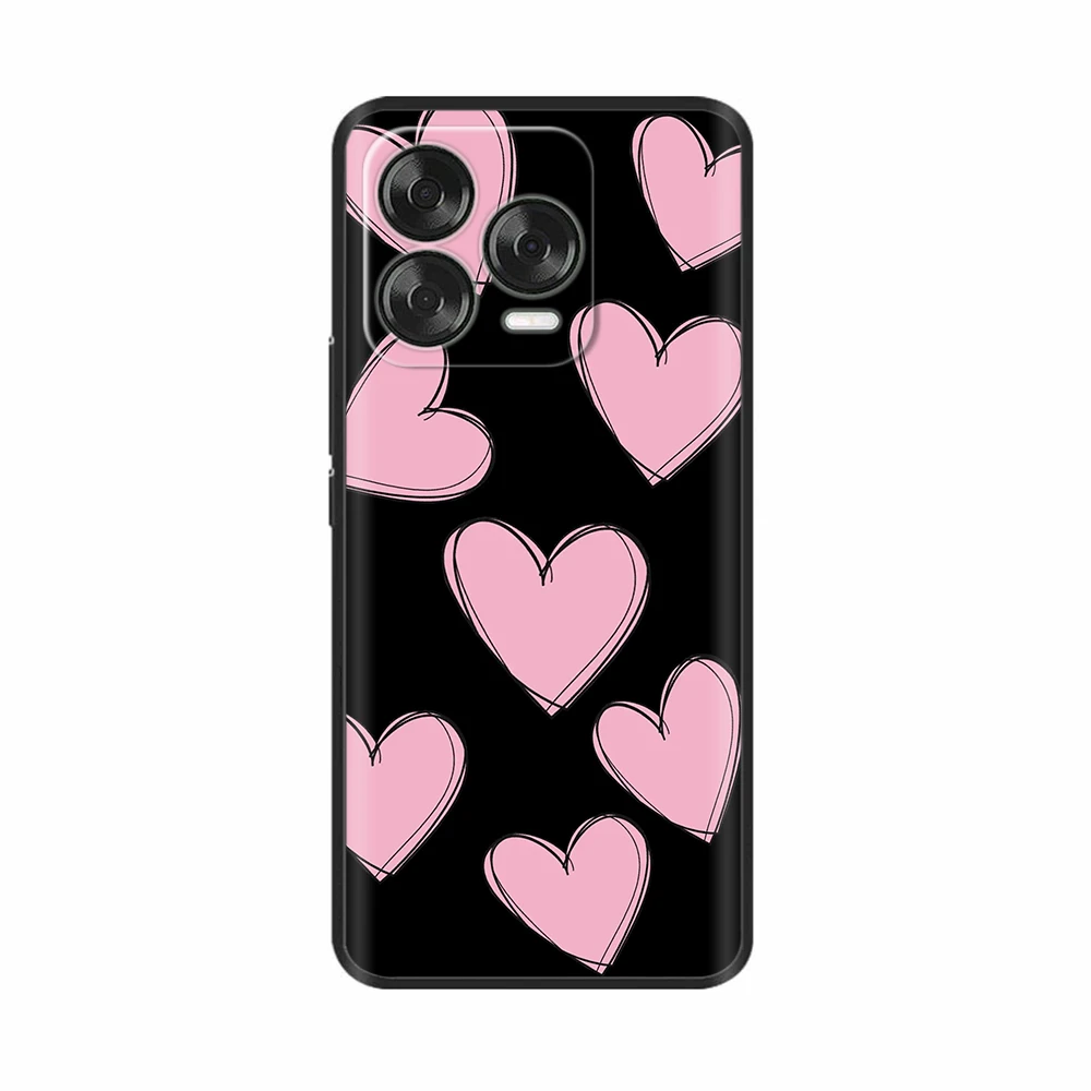Luxury Black Silicone Back Cover - Elegant Design Case