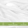 Rectangle Tablecloth Satin Table Cloth Bright Smooth White Table Cover for Wedding Party Christmas Supplies Table Decors 3