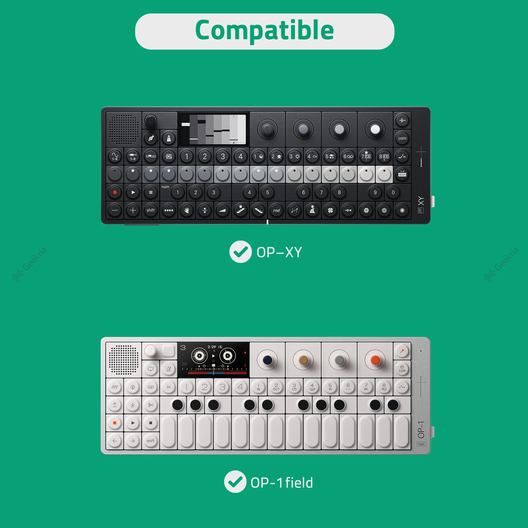 Hard Shell Travel Carrying Case, Drum Machine Bag Compatible with Teenage Engineering OP-1 Field