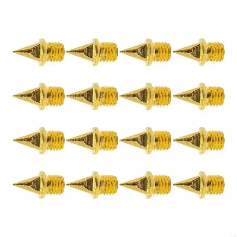 340F 16Pcs 합금강 교체 스파이크 1/4인치 트랙 스파이크 트랙 필드 바늘