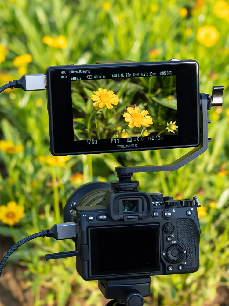 FEELWORLD LUT6 6-inch 2600nits HDR HDMI LUT 6 4K Touch Photography Field Monitor Waveform Vector Histogram Videos Peaking Focus