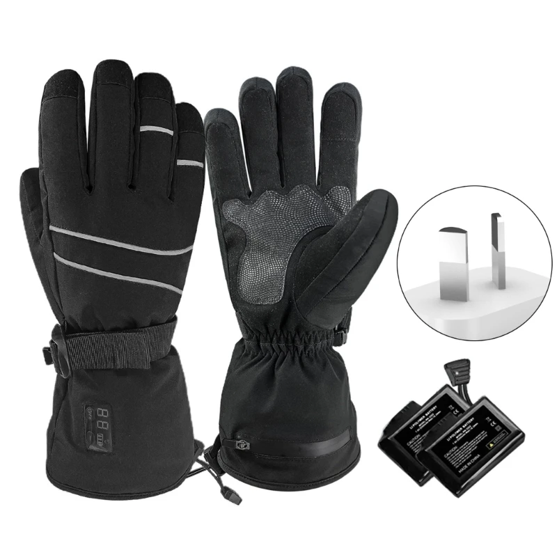 

Heated Gloves Rechargeable 7.4V 2200mAh Battery Electric Hand Warmers Heating Gloves for Men Women, Lasts 6Hrs, 3 Levels