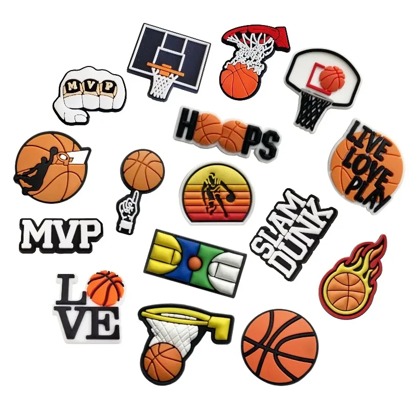 

Sports Shoe Charms For Croc Accessories 25pcs Decoration Basketball Shoe Accessories For Clog Shoe Decoration