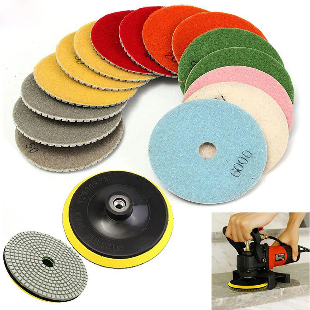 19pcs Diamond Polishing Pads Kit Marble Polishing Granite Stone