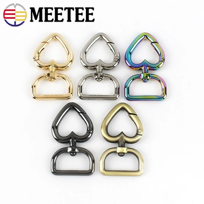 2/5/10Pcs 20mm Metal Bag Buckles Keychain Swivel Clasps Dog Collar Trigger  Clip Snap Hook Handbag Strap DIY Hardware Accessories