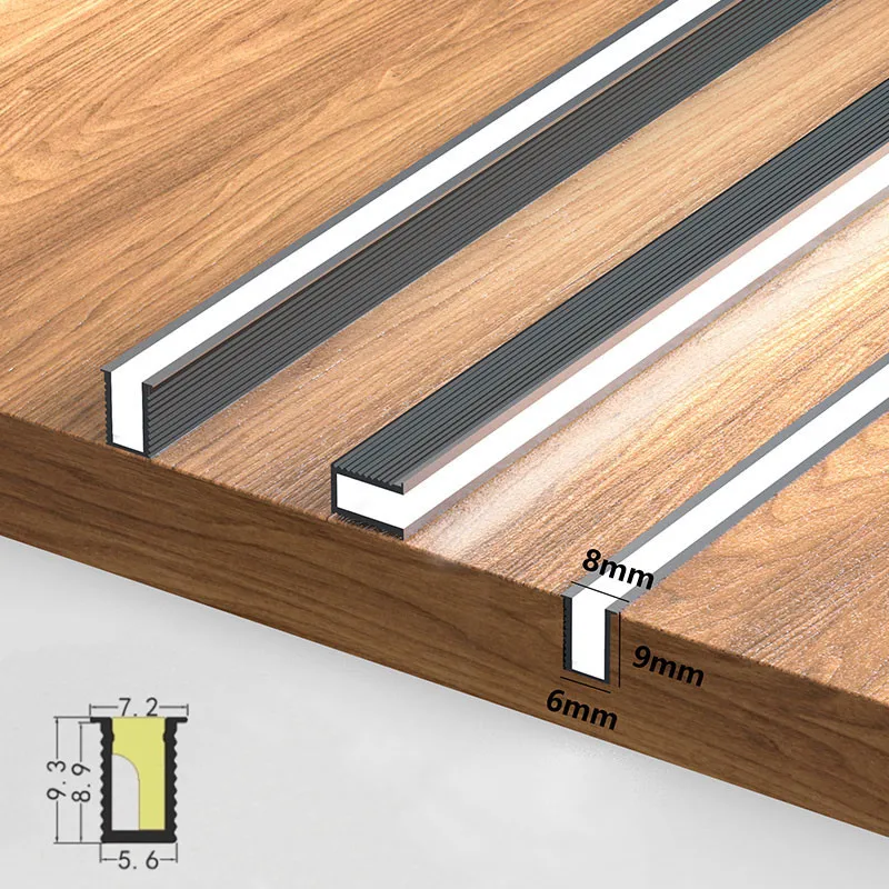 Recessed Mini Aluminium Led Profile with Silicone Cover for Cabinet ...