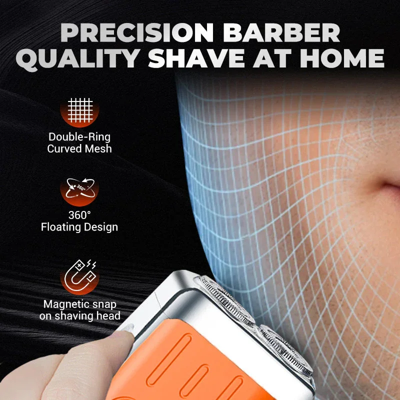 Mini Electric Smart Shaver Dual Blade Household Car Shaver Digital Display Rechargeable Shaver Powerful Beard Trimmer Tool