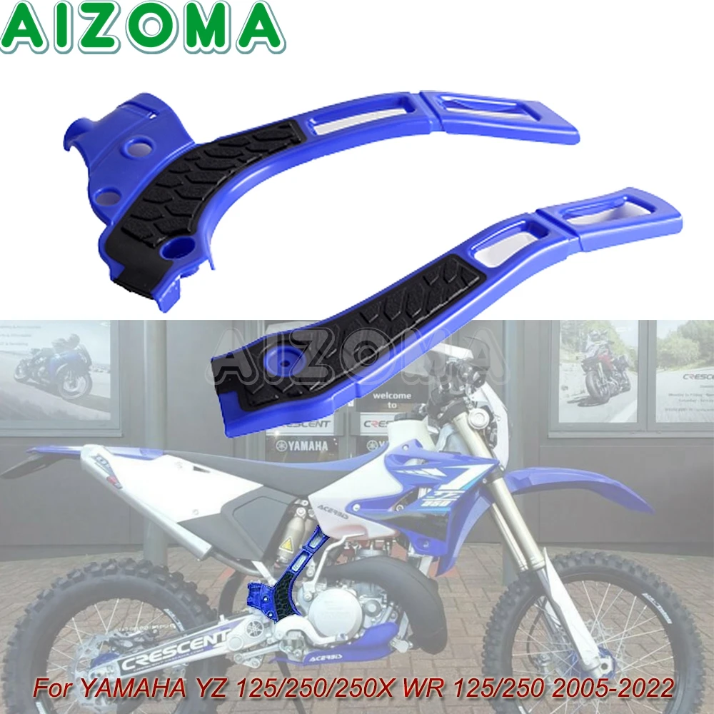 最大50OFFクーポン アチェルビス YZ125 YZ250 その他のモデル XGRIP FRAME PROTECTOR ブルー ブラック