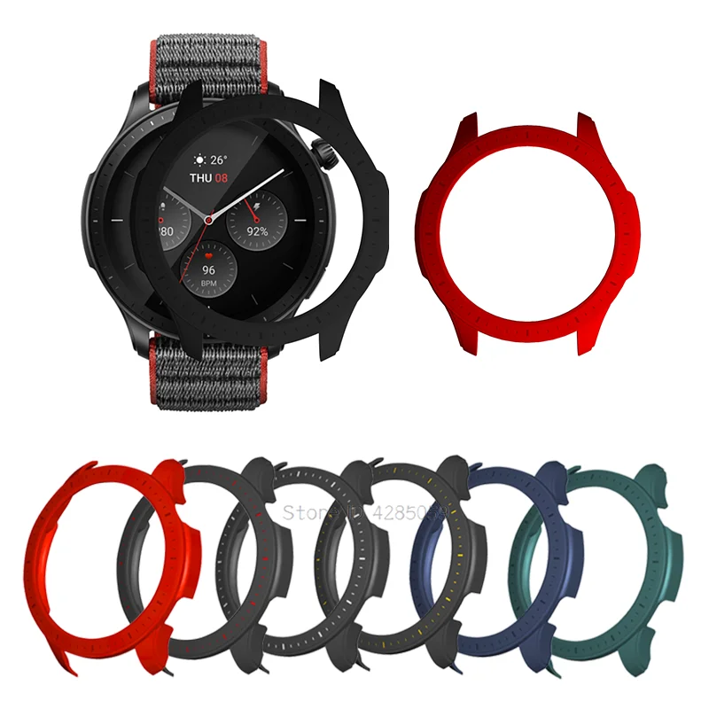 

Защитный чехол для Xiaomi Amazfit GTR 4 Smartwatch PC Защитная оболочка рамка для Amazfit GTR4 монохромный двухцветный бампер