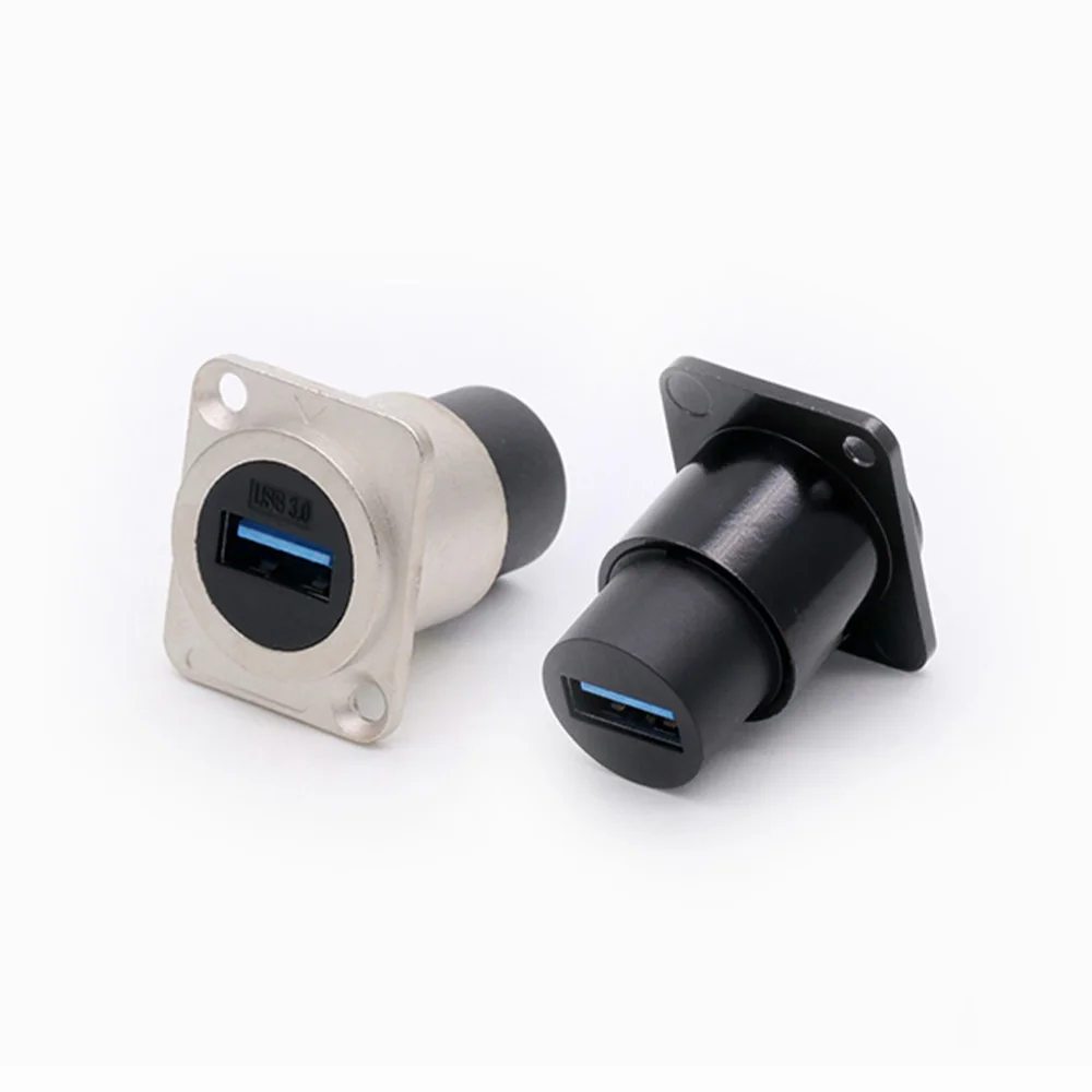 1pc 금속 원형/D 유형 모듈 RJ45 CAT6 및 USB 2.0/3.0 및 유형 C 및 HDMI 잭 소켓 네트워크 패널 장착 전자 커넥터