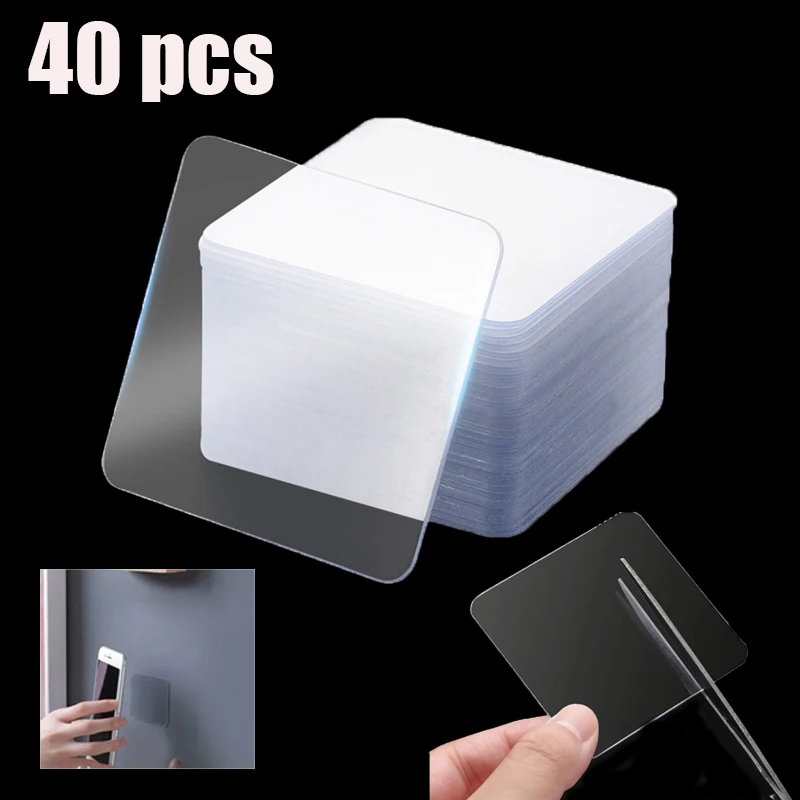 Nano Biadesivo Adesivo Adesivo Da Parete Impermeabile Non Marking Lavabile Autoadesivo Double Face Strong Storage