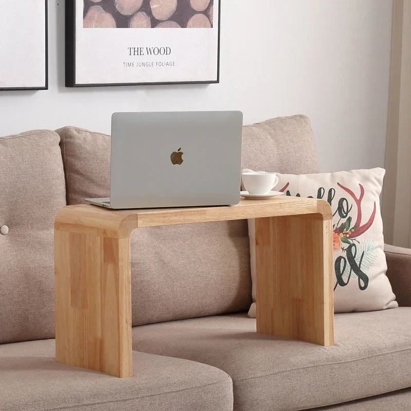 Nordic Solid Wood Side Table Modern Minimalist Sofa Corner Table Small Apartment Living Room Coffee Black Walnut WF