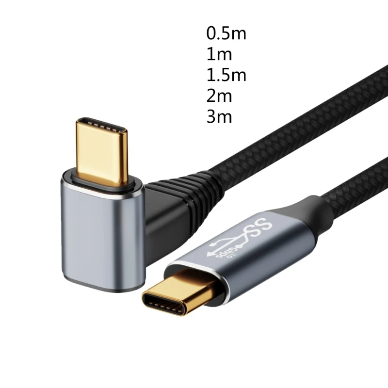 USB-C Kabel 1,5 M Mit 180° U-Form – Flexibles Schnellladekabel, USB-A Auf USB-C, Geflochten