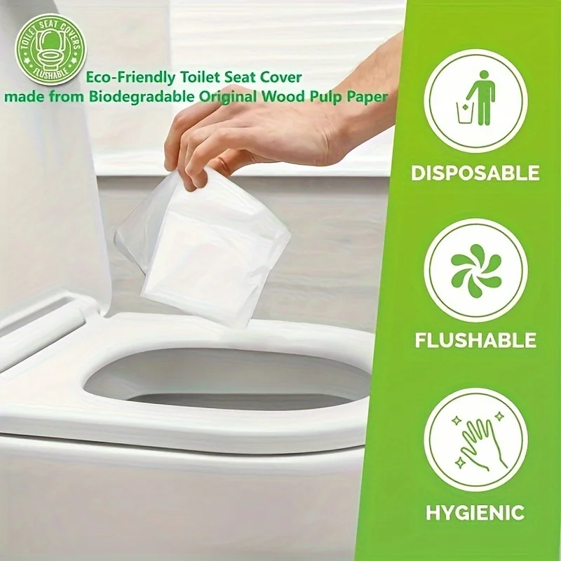 Toilet Seat Cover Disposable Toilet Mat Soluble In Water Portable Travel Home Bathroom Accessories Suitable WC Pregnant Women