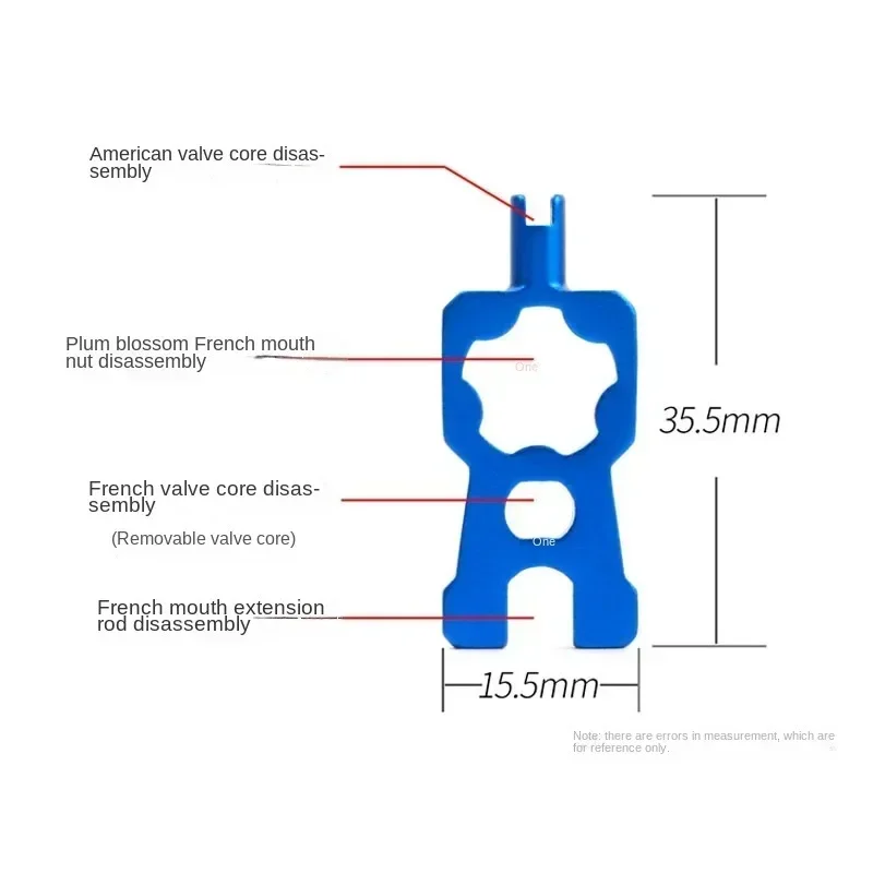 Bicycle Valve Tool 1Pc MTB Road Bike Valve Removal Wrench Multifunction Tire Nozzle Installation Spanner Valve Core Tools