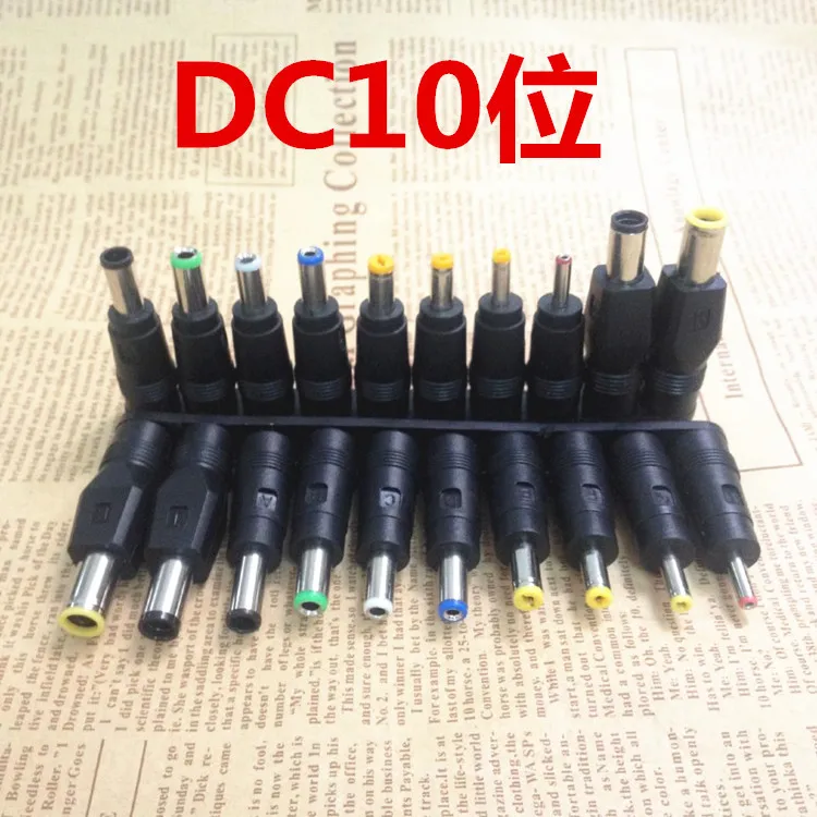 Universal dc Power Adapter Kits Adaptador de Alimentação ac Dicas Conector para Lenovo Laptop Plug Jack Sets 5.5 mm x 2.1 mm - Imagem 4