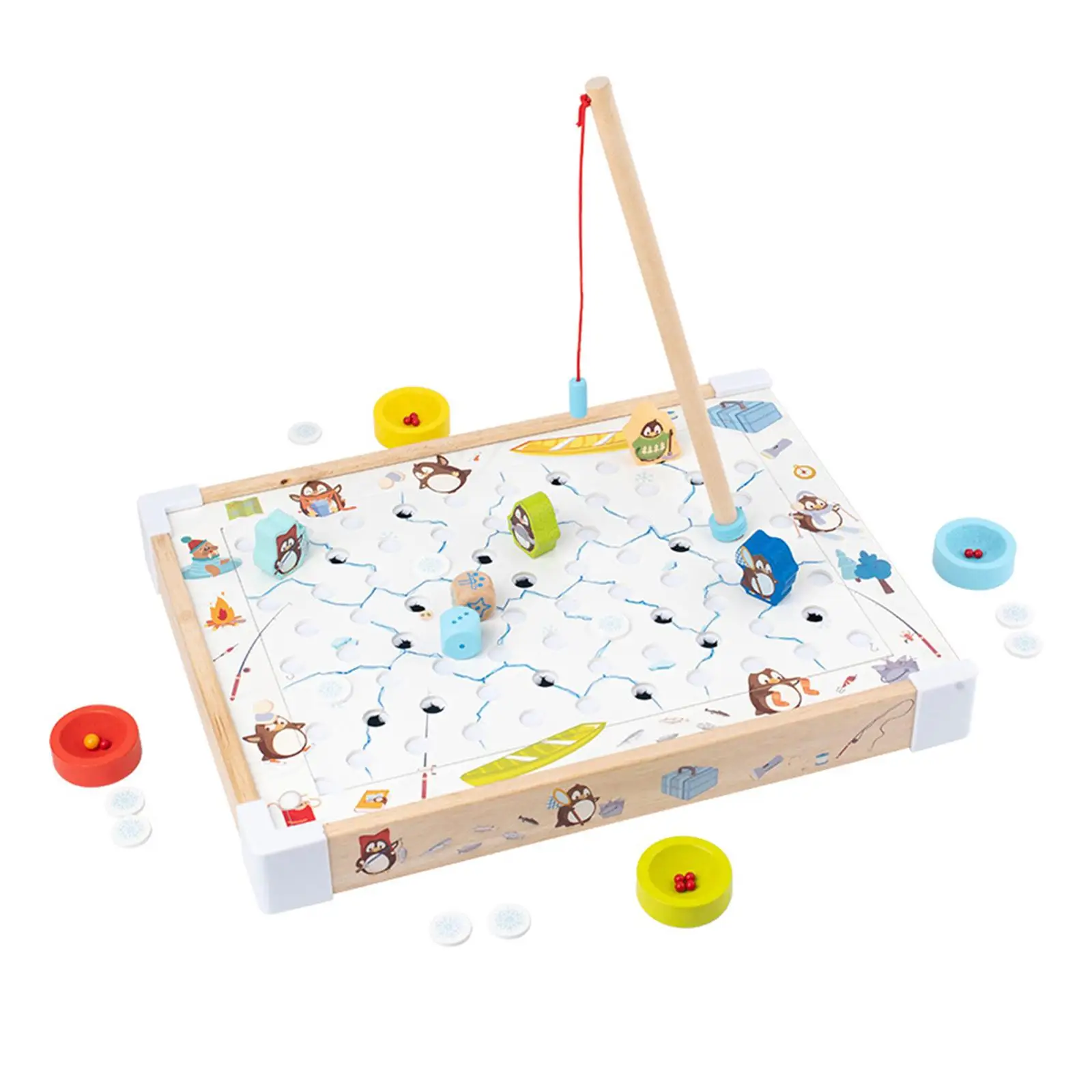 Board Game Novelty Preschool Learning Educational Toy Fishing Game Play Set for Toddlers Children Kids Boys Birthday Gifts