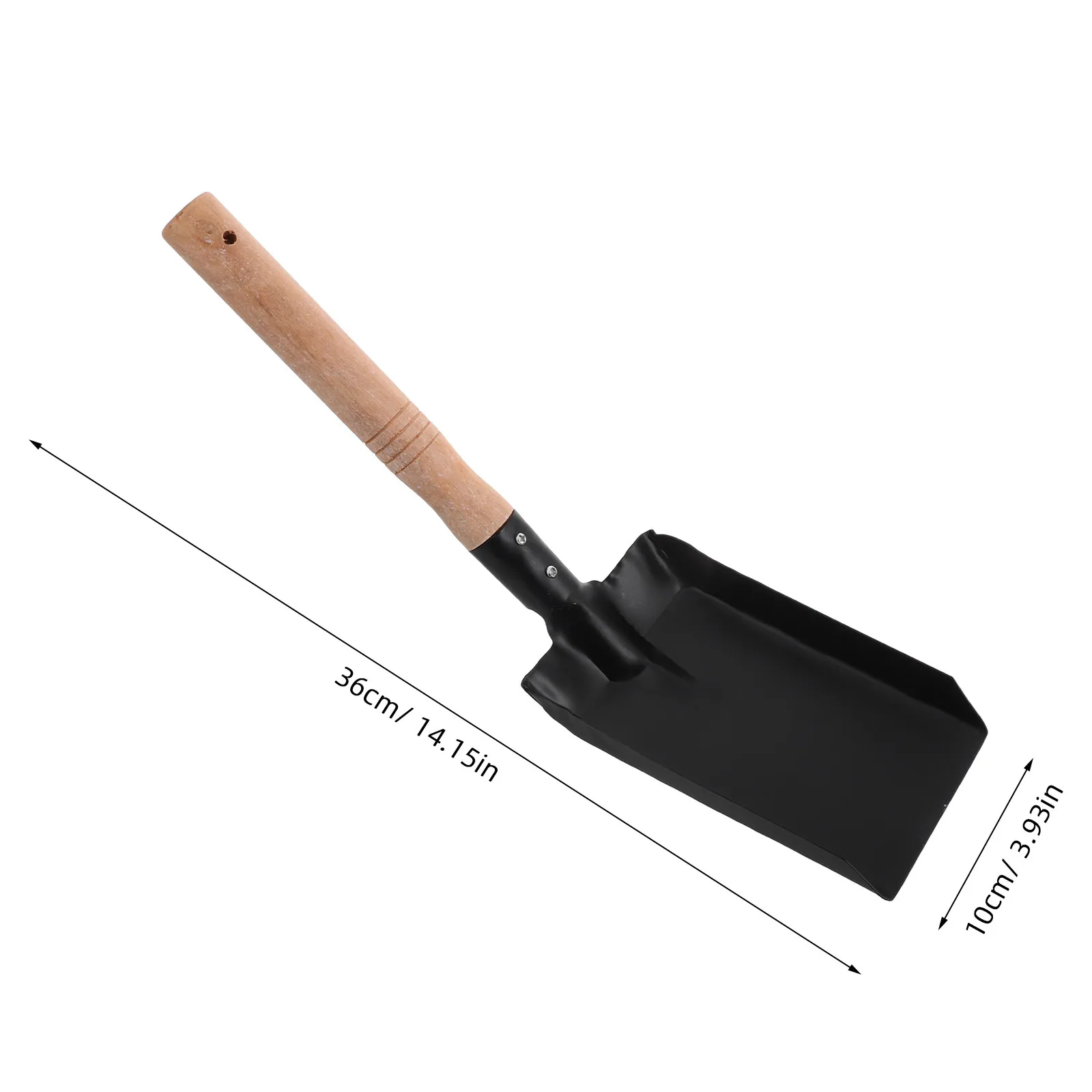 나무 손잡이 작은 철 삽 휴대용 야외 굴착 정원용 흙 풀기 삽 다기능 휴대용 도구