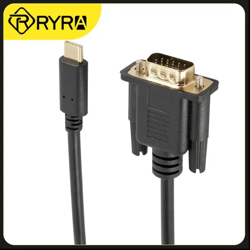 

180 см USB C к VGA Кабельный концентратор 1080P Type-C революционный адаптер передачи данных VGA для ноутбука внешний видеопроектор