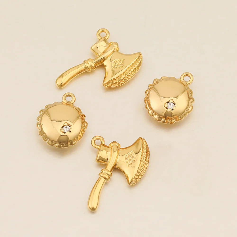 

WHSOK 20Pcs Genuine Gold Plating/Hand Made DIY Charms/DIY Parts/Jewelry Findings & Components/Multi Designs/DIY Making/CZ Stone