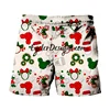 2024 Christmas New Disney Brand Mickey And Minnie Anime Print Summer Men's Fashion Beach Party Casual Shorts Y2K 2