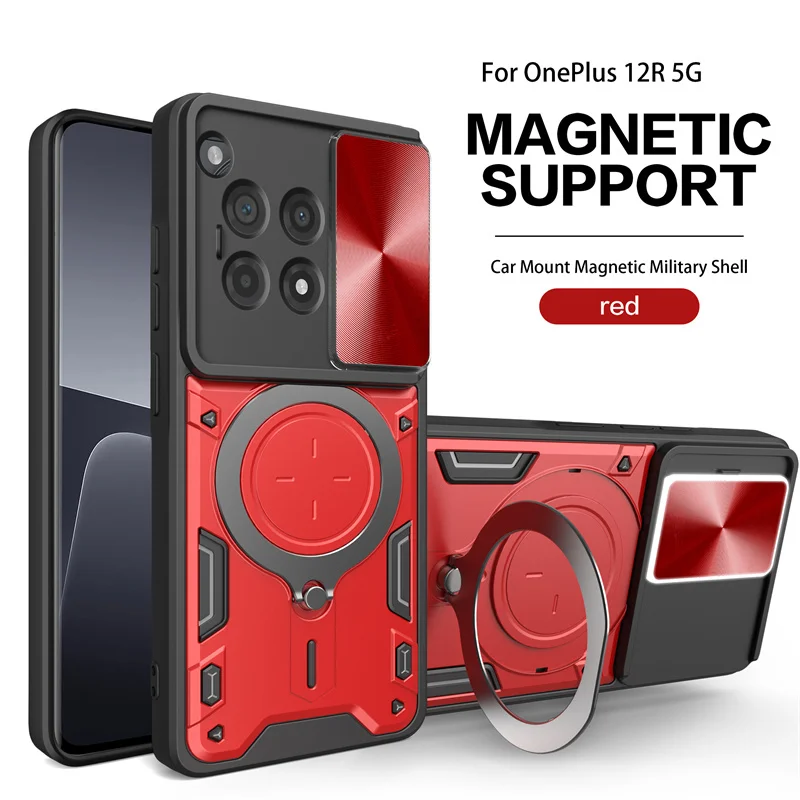 Фото Для Oneplus 12R 12r Автомобильная камера атмосферная лампа задняя крышка стенд бронированная Противоударная полная для OnePlus ACE 3 Защитная фотография №4