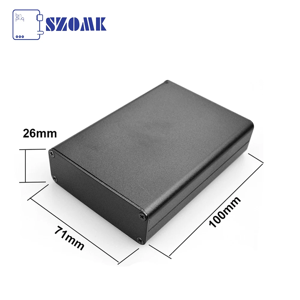 

10Pieces 26*71*100mm aluminum extrusion enclosure box instrument enclosure box pcb out let enclosures