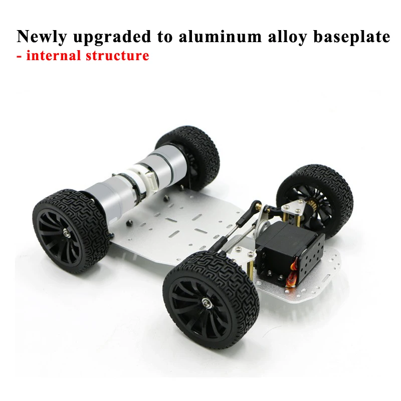 DIY-Smart-Ackerman-Car-with-12V-Encoder-Motor-Front-wheel-Steering ...