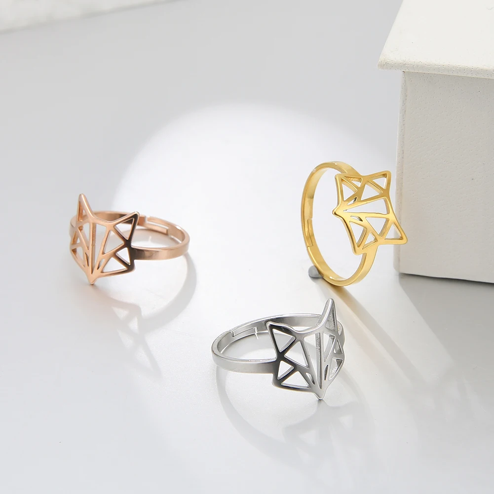 Double Star Rings Five-pointed Star Cross Ring Star Ring 