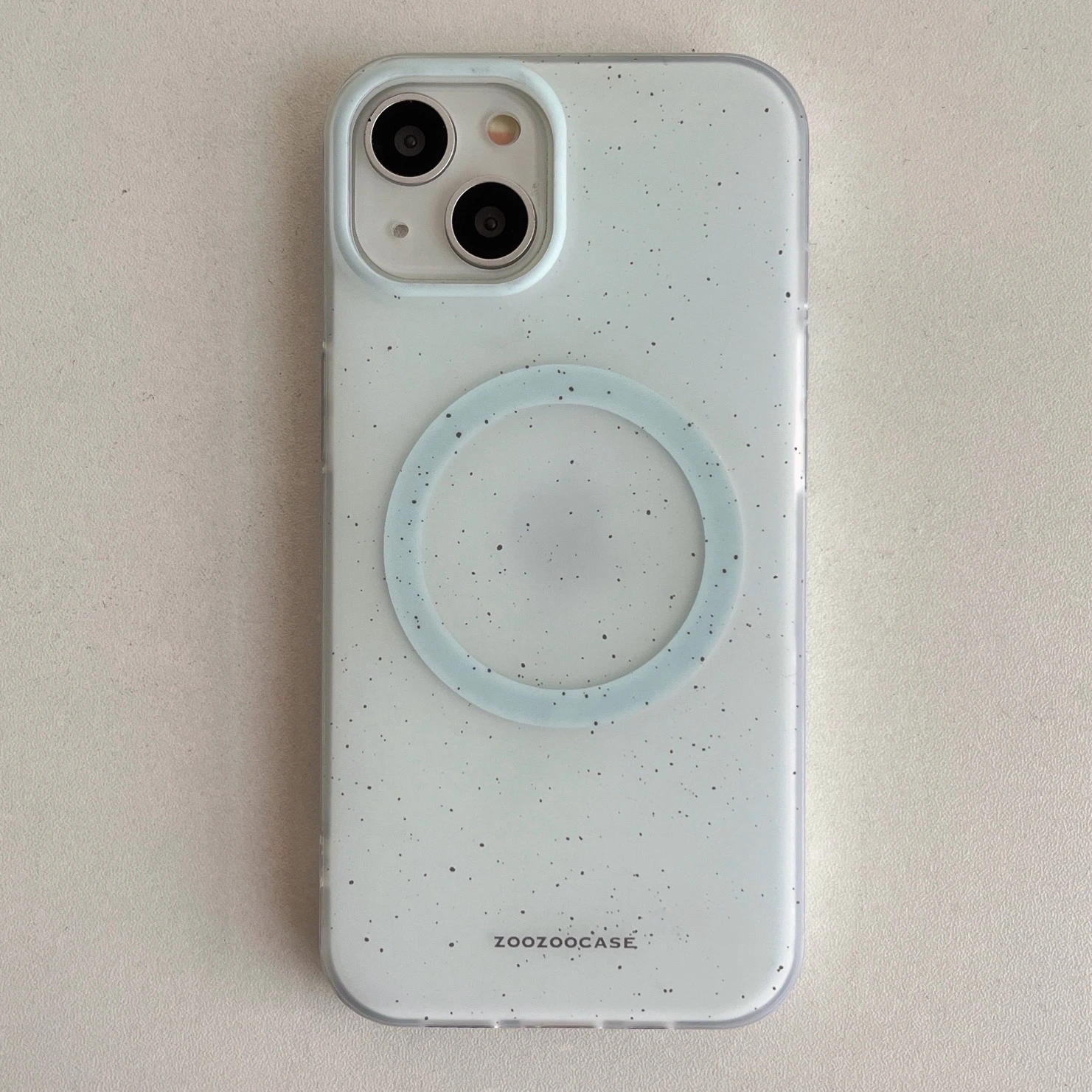 Vibrant Splash Ink Matte Texture Magnetic Phone Case with Wireless Charging Capability