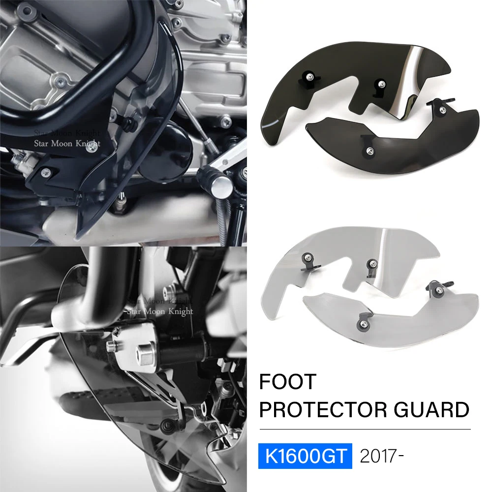 

Foot protector guardFor BMW k 1600 gt k1600 GT K1600GT K 1600GT 2017 2018 2020 Motorcycle accessories Splash Brake Shift Shield
