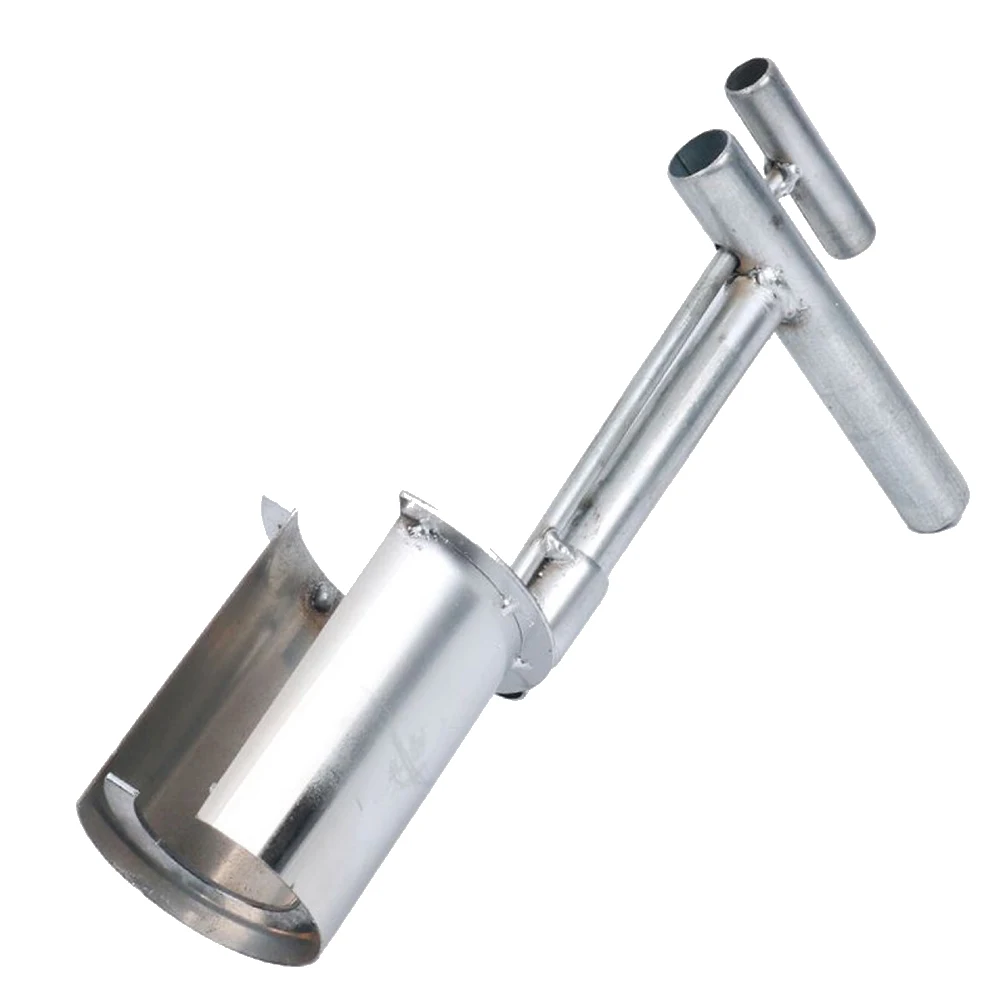 Plant And Fruit Tree Seedling Transplanter Stainless Steel Handheld Garden Barrel Transplanter Planting In Greenhouse