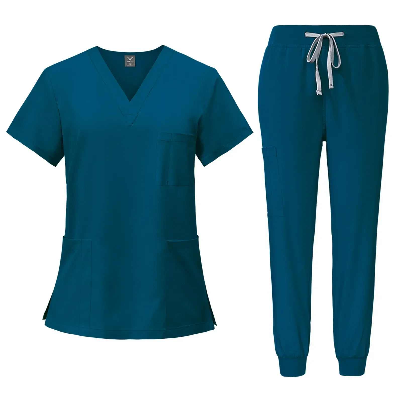 

Multicolor Unisex Short Sleeved Pharmacy Nurse Uniform Hospital Doctor Workwear Oral Dental Surgery Uniforms Medical Scrubs Sets