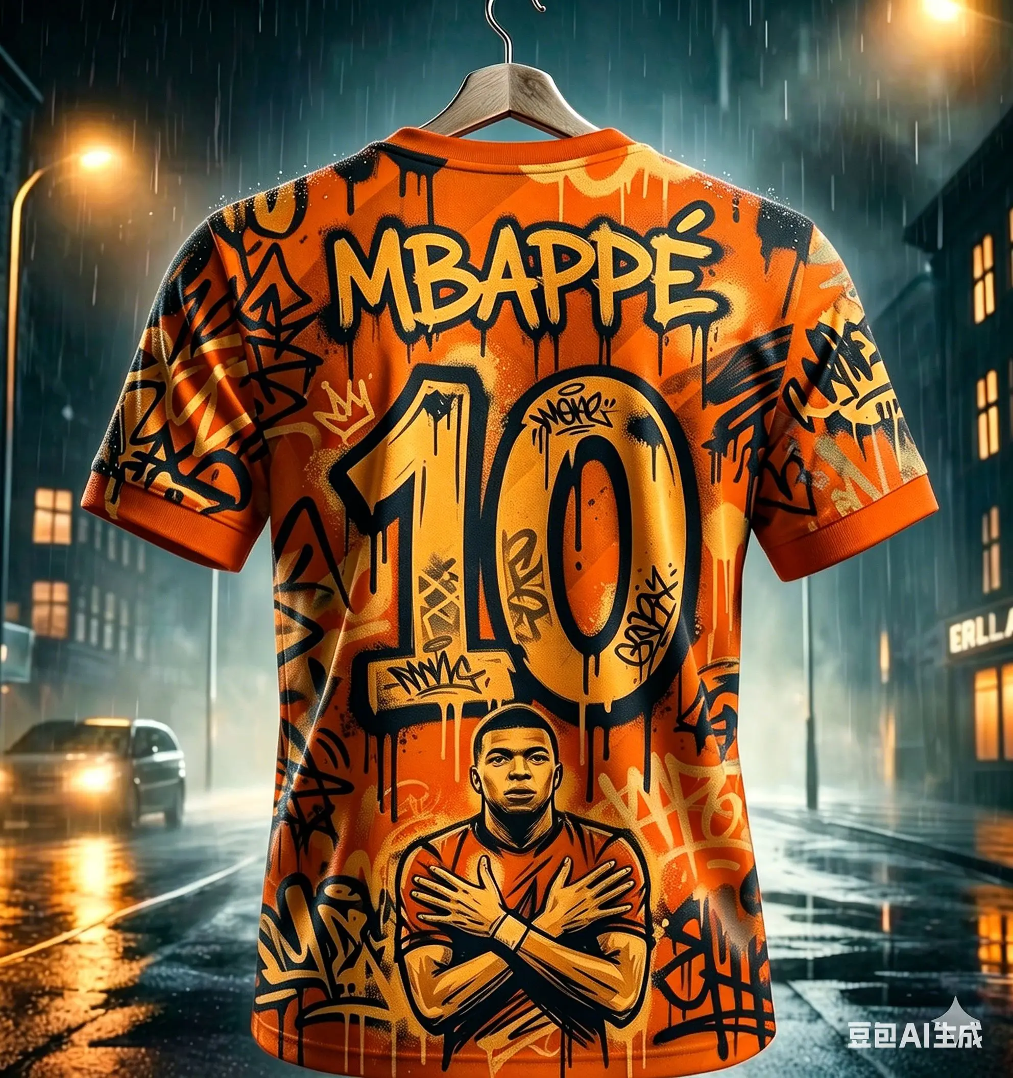 kids unisex mbappe #10 graffiti football soccer t shirt breathable quick dry children sportswear training fan commemorative tee Kids Unisex Mbappe #10 Graffiti Football Soccer T Shirt Breathable Quick Dry Children Sportswear Training Fan Commemorative Tee 5