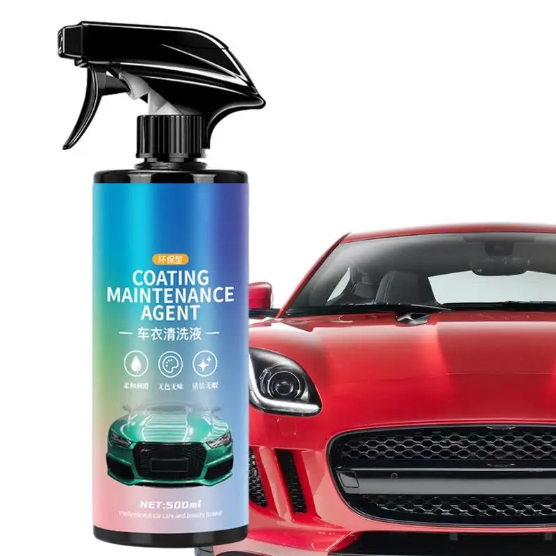 

Car Wash Shampoo Spray 500ml Quick Waterless Detailer Spray Car Cleaning Fluid All Car Cleaning Wash Swift Wipe Sprayable