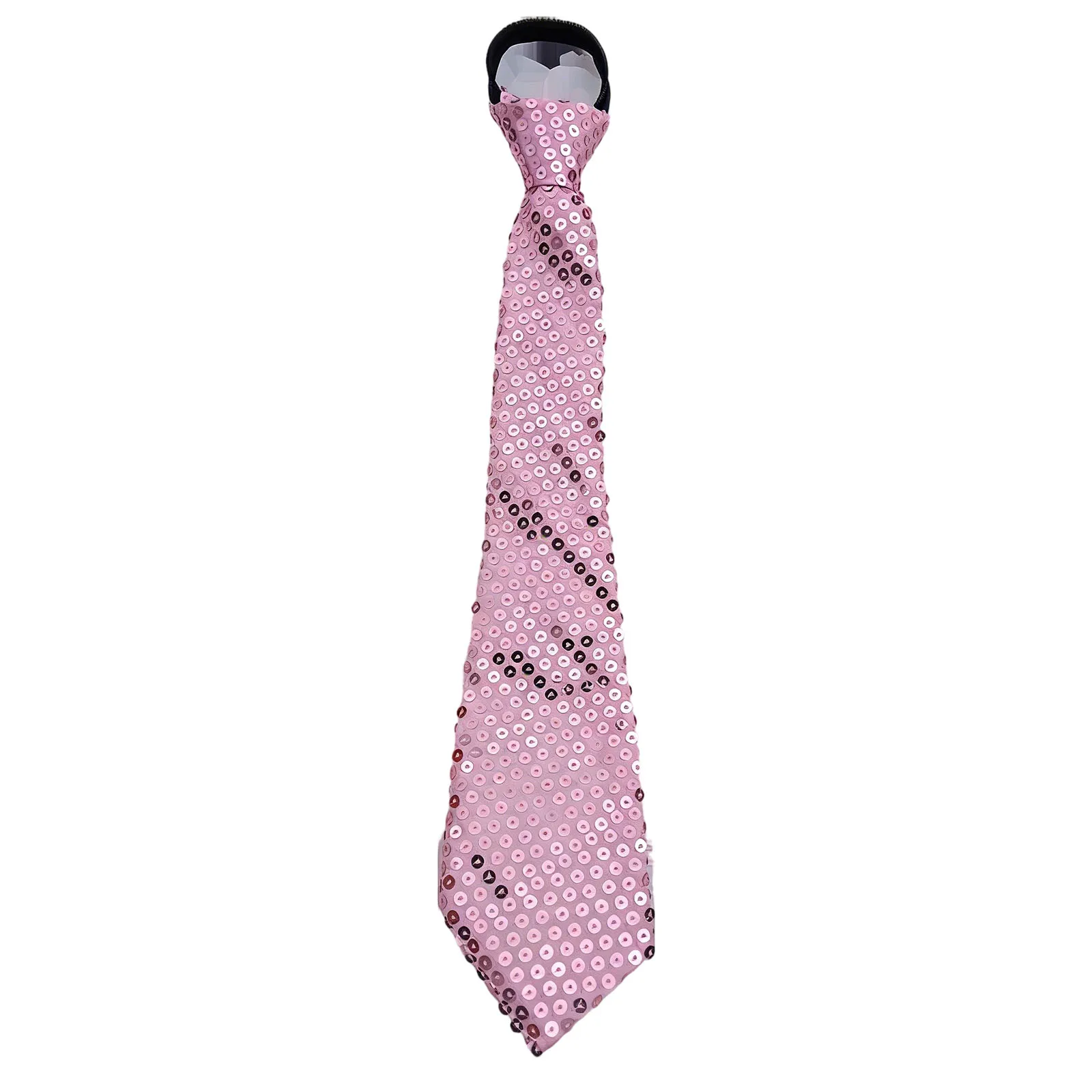 Glänzende Pailletten-Krawatten für Männer und Frauen Bühnen-Glitzer Performance Prom Pailletten-Accessoires Mode-Party Verstellbare Krawatte – Detail 3