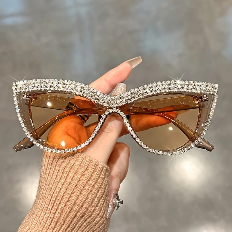 Luxury Cat Eye Decorative Glasses