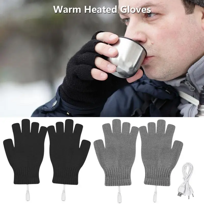 

Winter Warm Electric Heating Gloves Thermal USB Heated Gloves Outdoor Sport Electric Skiing Cycling Heating Glove Heated Gloves