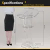 Podium With Light, Clear Acrylic Pulpit For Churches, Church Pulpit Podium Lectern Clear Acrylic Podium Stand Reception Stand 6